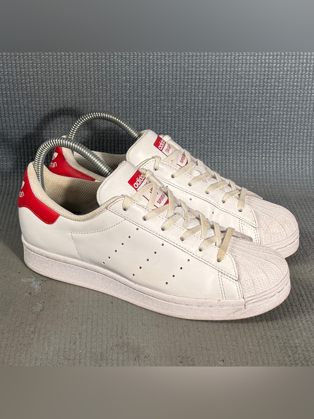 Adidas Super Stan Superstar‎ Stan Smith Shoes White Red Size 5 Men Size 6 Women